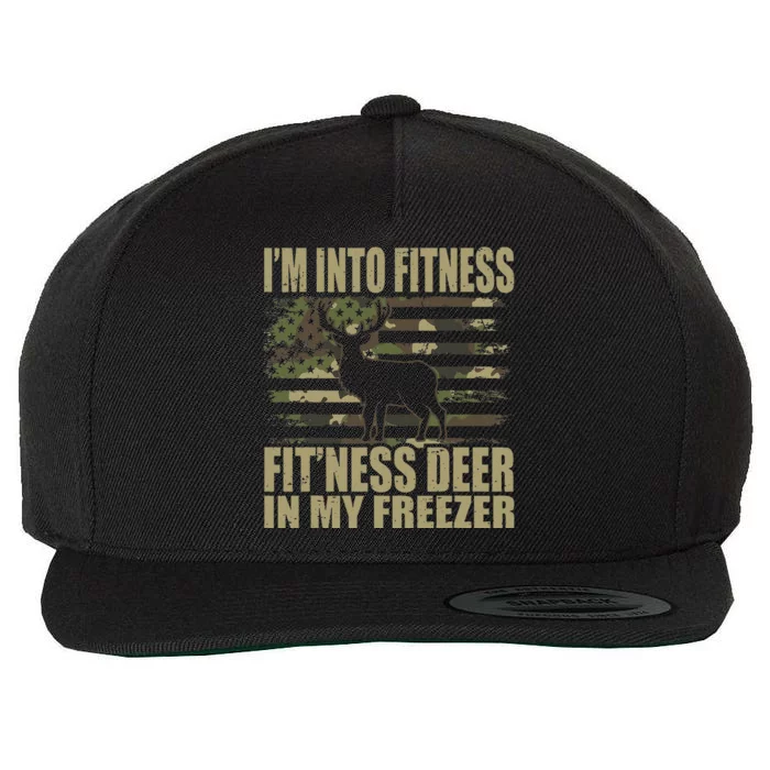 Hunting IM Into Fitness FitNess Deer In My Freezer Wool Snapback Cap