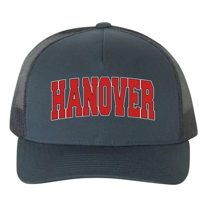 Hanover In Indiana Varsity Style Usa Vintage Sports Gift Yupoong Adult 5-Panel Trucker Hat