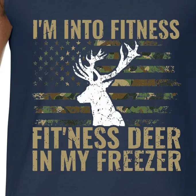 Hunting I'm Into Fitness Deer Freezer Funny Hunter Dad Comfort Colors® Tank Top