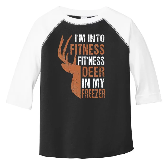 Hunting I'm Into Fitness Deer Freezer Funny Hunter Dad Toddler Fine Jersey T-Shirt