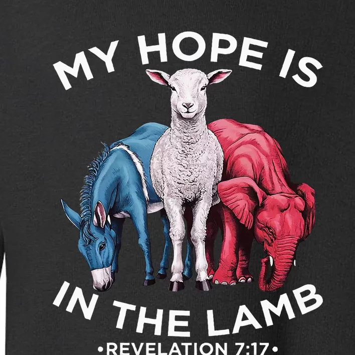 Hope Is In The Lamb My Christian God Jesus Humor Toddler Sweatshirt