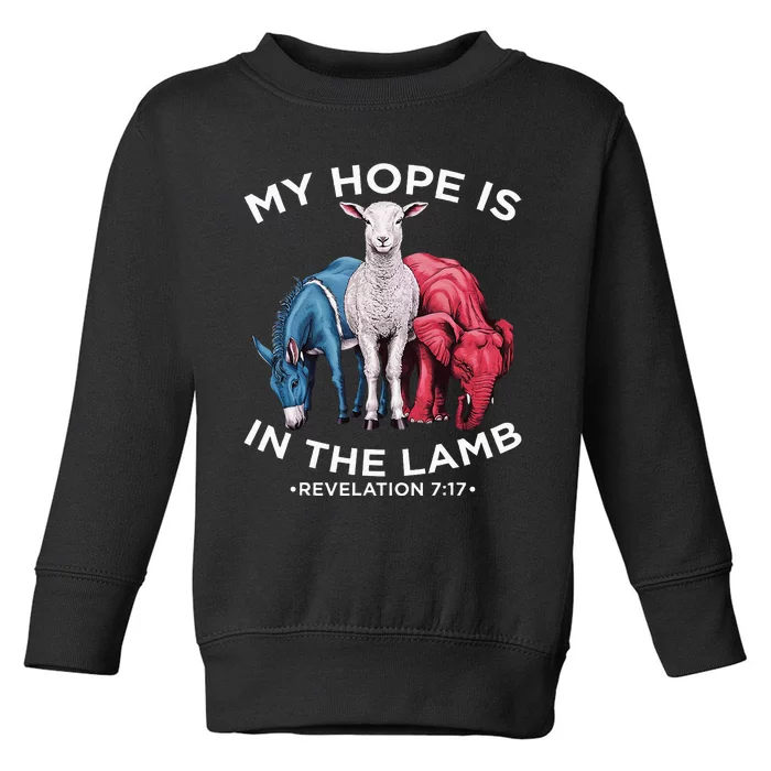 Hope Is In The Lamb My Christian God Jesus Humor Toddler Sweatshirt