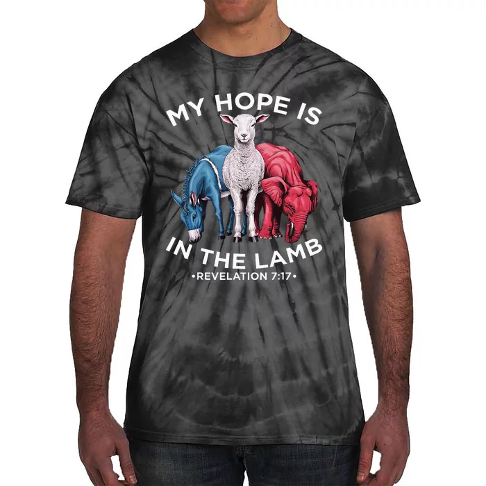 Hope Is In The Lamb My Christian God Jesus Humor Tie-Dye T-Shirt