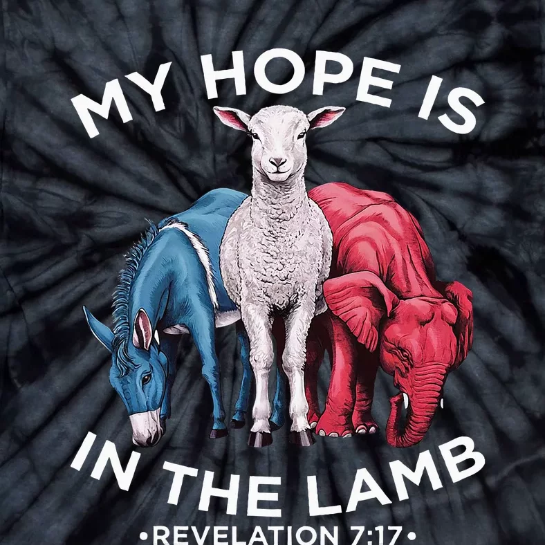 Hope Is In The Lamb My Christian God Jesus Humor Tie-Dye T-Shirt