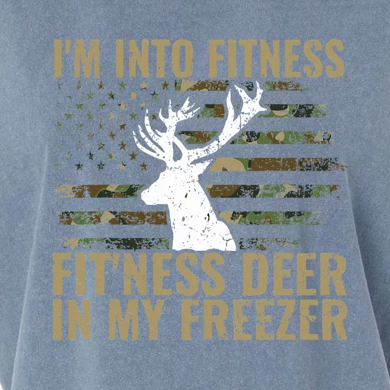 Hunting I'm Into Fitness Deer Freezer Garment-Dyed Women's Muscle Tee