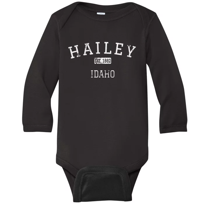 Hailey Idaho ID Vintage Baby Long Sleeve Bodysuit