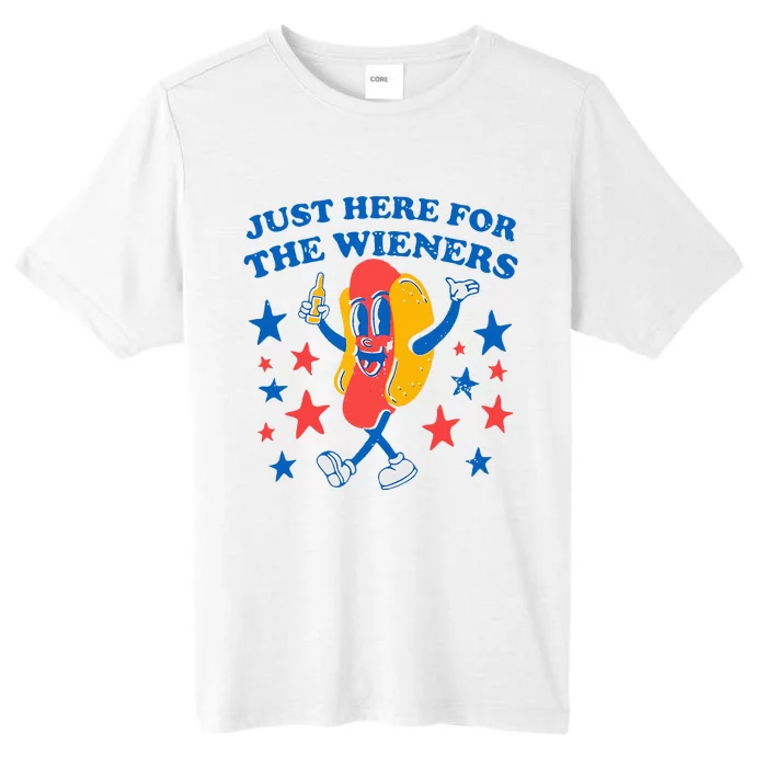 Hotdog IM Just Here For The Wieners ChromaSoft Performance T-Shirt