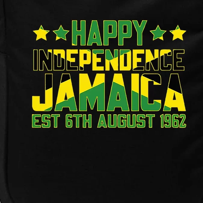 Happy Independence Jamaica Est 6th August 1962 Jamaican Flag Impact Tech Backpack