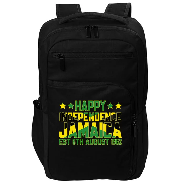 Happy Independence Jamaica Est 6th August 1962 Jamaican Flag Impact Tech Backpack