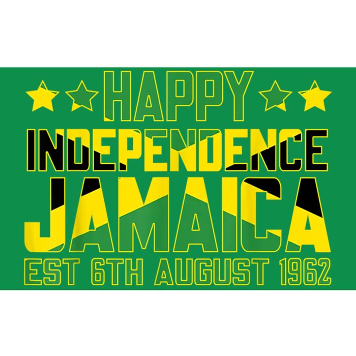 Happy Independence Jamaica Est 6th August 1962 Jamaican Flag Bumper Sticker