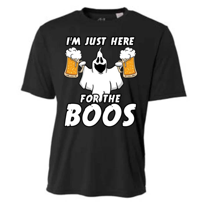 Halloween Im Just Here For The Boos Ghost Beer Funny Gift Cute Gift Cooling Performance Crew T-Shirt