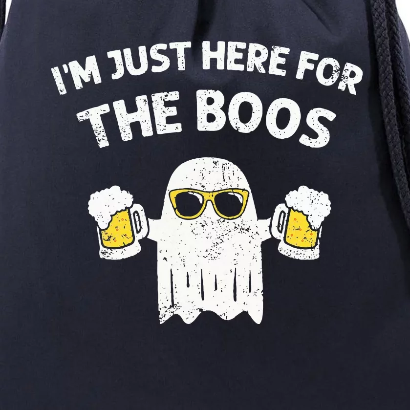 Halloween Im Just Here For Boos Halloween Beer Lovers Drawstring Bag