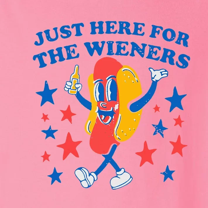 Hotdog IM Just Here For The Wieners Toddler Long Sleeve Shirt