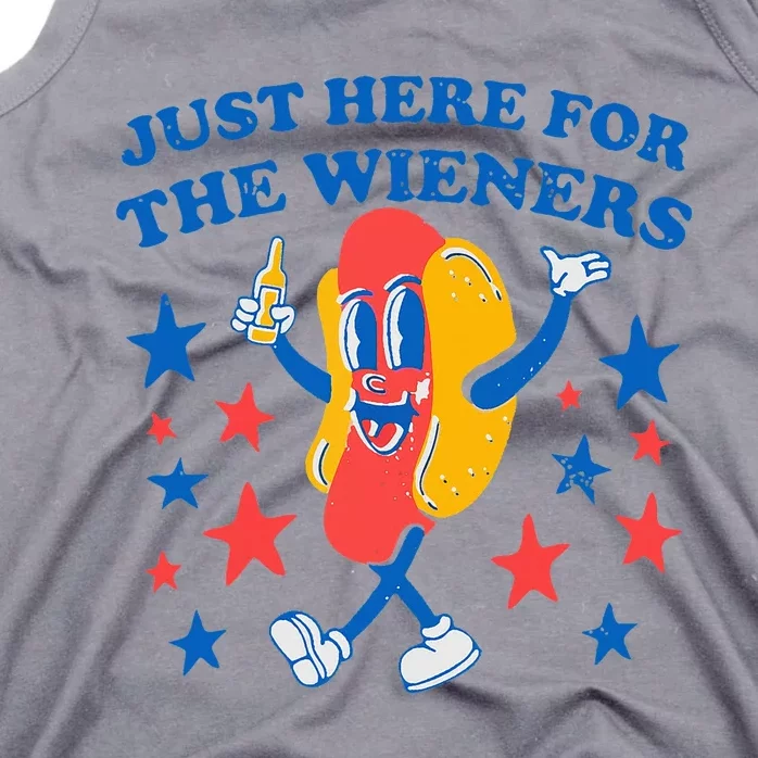 Hotdog IM Just Here For The Wieners Tank Top