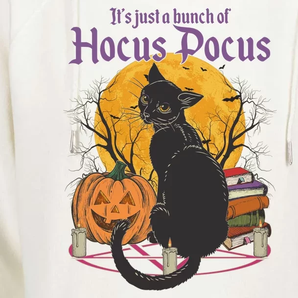 Halloween It's Just A Bunch Of Hocus Pocus Womens Funnel Neck Pullover Hood