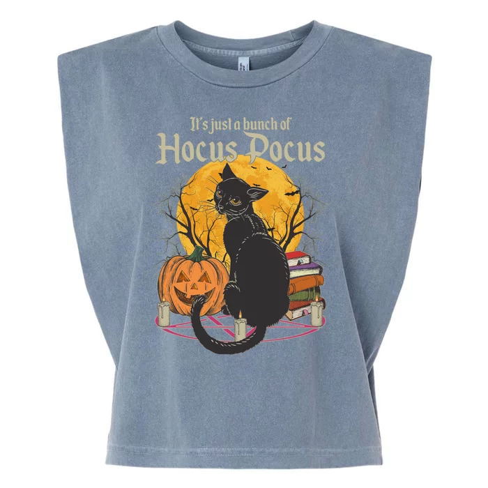 Halloween It's Just A Bunch Of Hocus Pocus Garment-Dyed Women's Muscle Tee