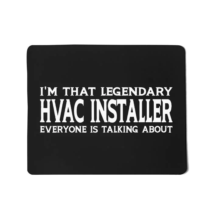 Hvac Installer Job Title Employee Funny Hvac Installer Mousepad