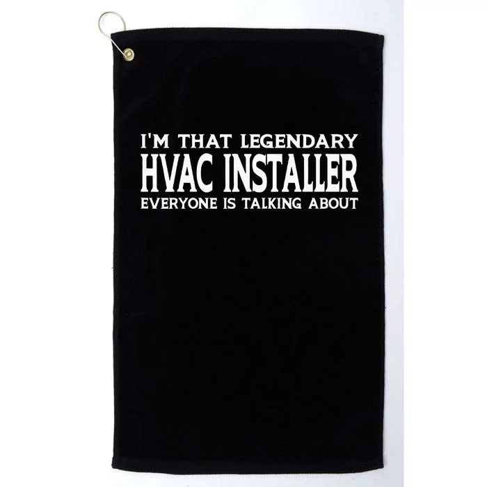 Hvac Installer Job Title Employee Funny Hvac Installer Platinum Collection Golf Towel