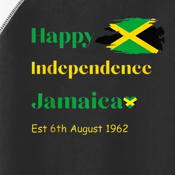 Happy Independence Jamaica Day Jamaican Flag 1962 Toddler Fine Jersey T-Shirt