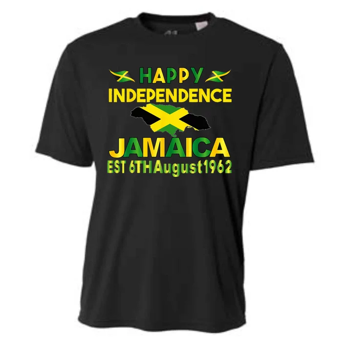 Happy Independence Jamaica Day Jamaican Flag 1962 Cooling Performance Crew T-Shirt