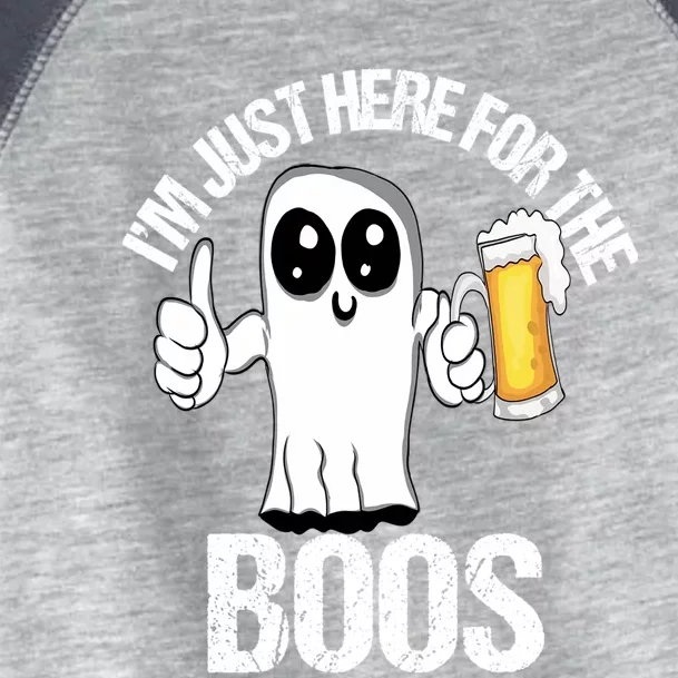 Halloween Im Just Here For The Boos Beer Ing Cool Gift Toddler Fine Jersey T-Shirt