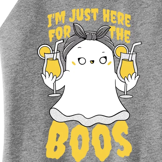 Halloween Im Just Here For The Boos Funny Cool Gift Women’s Perfect Tri Rocker Tank