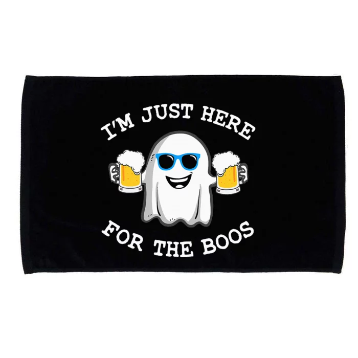 Halloween IM Just Here For The Boos Costume Gift Microfiber Hand Towel