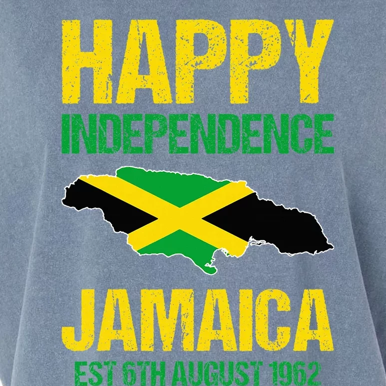 Happy Independence Jamaica Est 6th August 1962 Jamaican Garment-Dyed Women's Muscle Tee