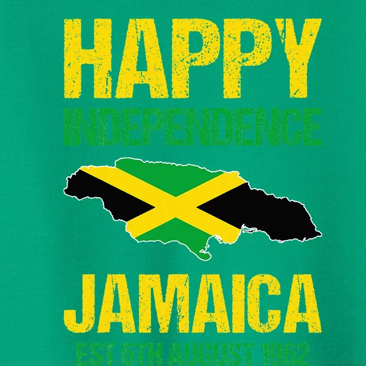 Happy Independence Jamaica Est 6th August 1962 Jamaican Toddler T-Shirt