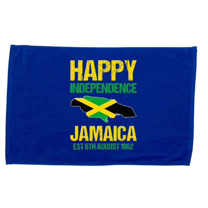 Happy Independence Jamaica Est 6th August 1962 Jamaican Microfiber Hand Towel