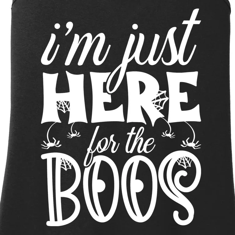 Halloween I'm Just Here For The Boos Halloween Day Ladies Essential Tank