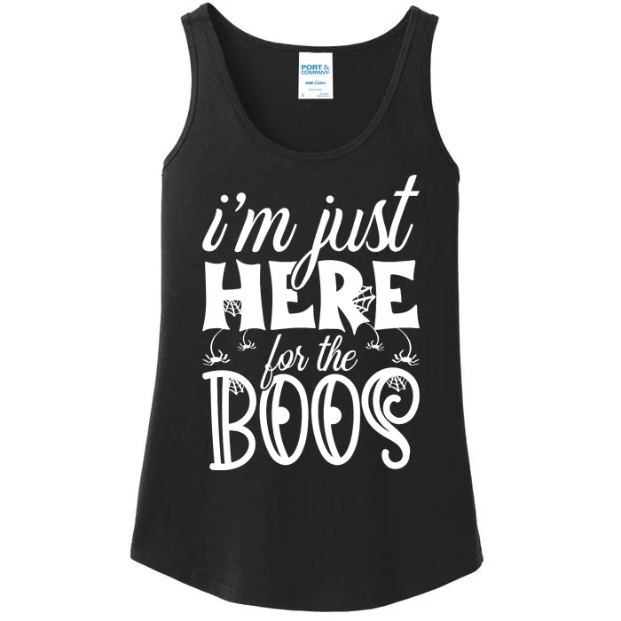 Halloween I'm Just Here For The Boos Halloween Day Ladies Essential Tank