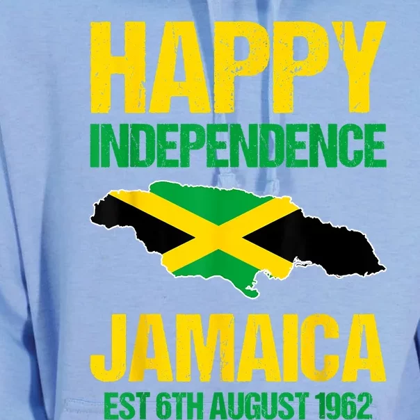 Happy Independence Jamaica Est 6th August 1962 Jamaican Unisex Surf Hoodie