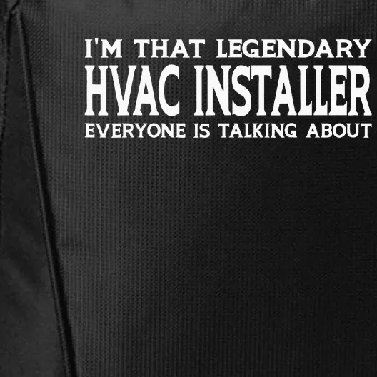 Hvac Installer Job Title Employee Funny Hvac Installer City Backpack