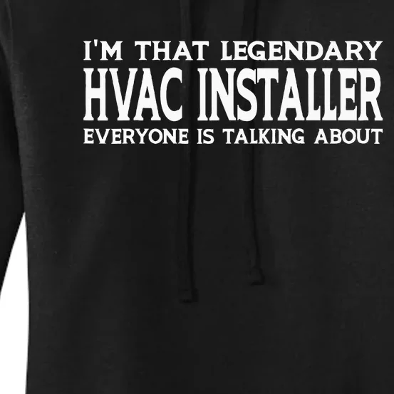 Hvac Installer Job Title Employee Funny Hvac Installer Women's Pullover Hoodie