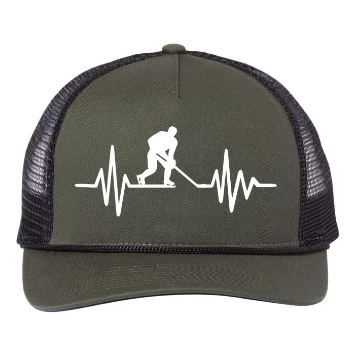 Hockey Is Like Football But Just For Men Retro Rope Trucker Hat Cap