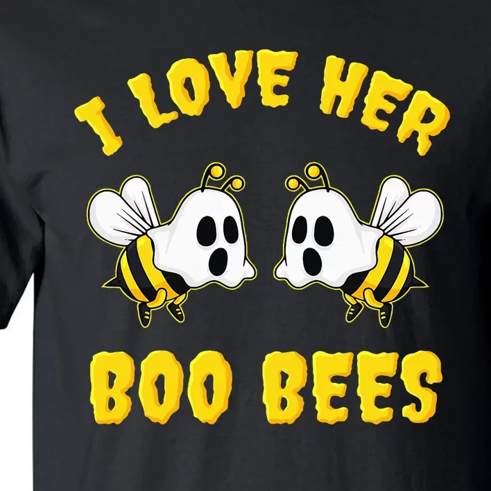 Halloween I Love Her Boo Bees Funny Tall T-Shirt