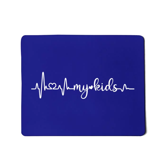 Heartbeat I Love My Son Daughter Dad Mom Family Gift Mousepad