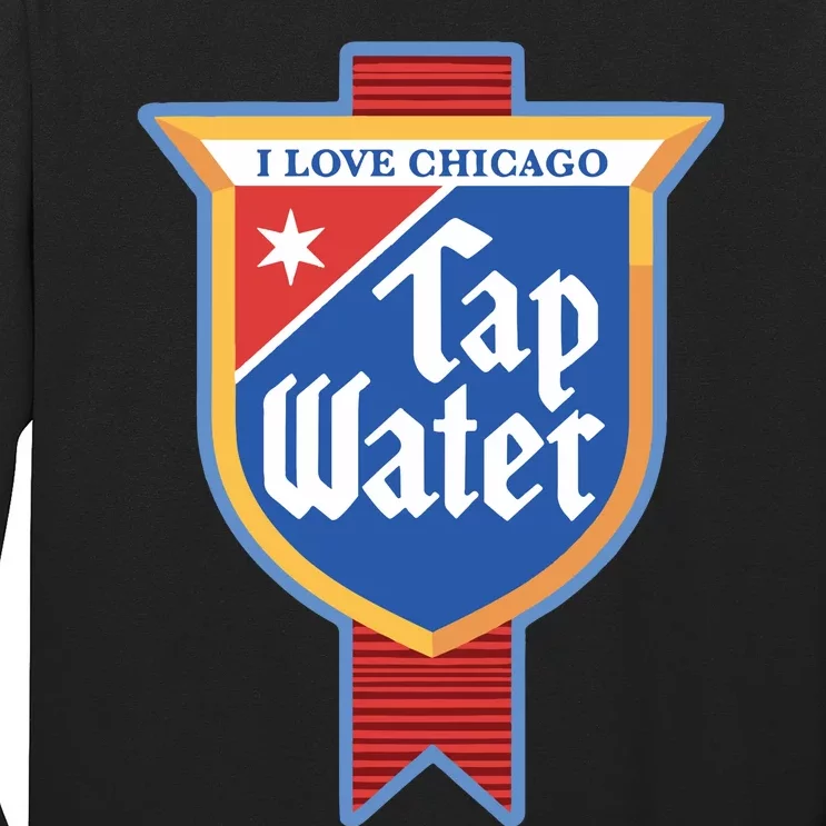 Harebrained I Love Chicago Tap Water Long Sleeve Shirt