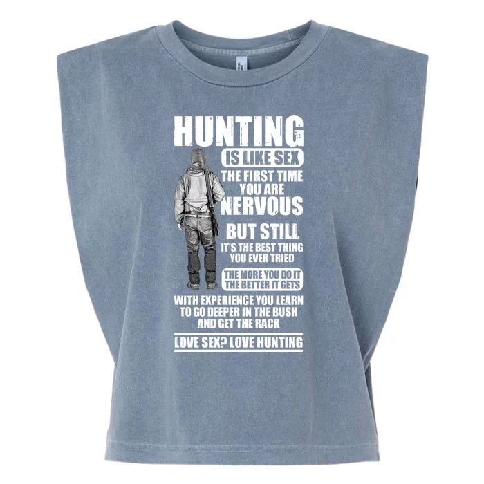 Hunting Is Like Sex Garment-Dyed Women's Muscle Tee