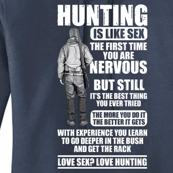 Hunting Is Like Sex Women's Pullover Hoodie