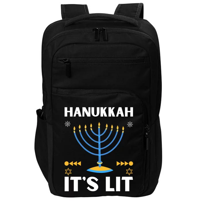 Hanukkah It's Lit Cool Design Impact Tech Backpack