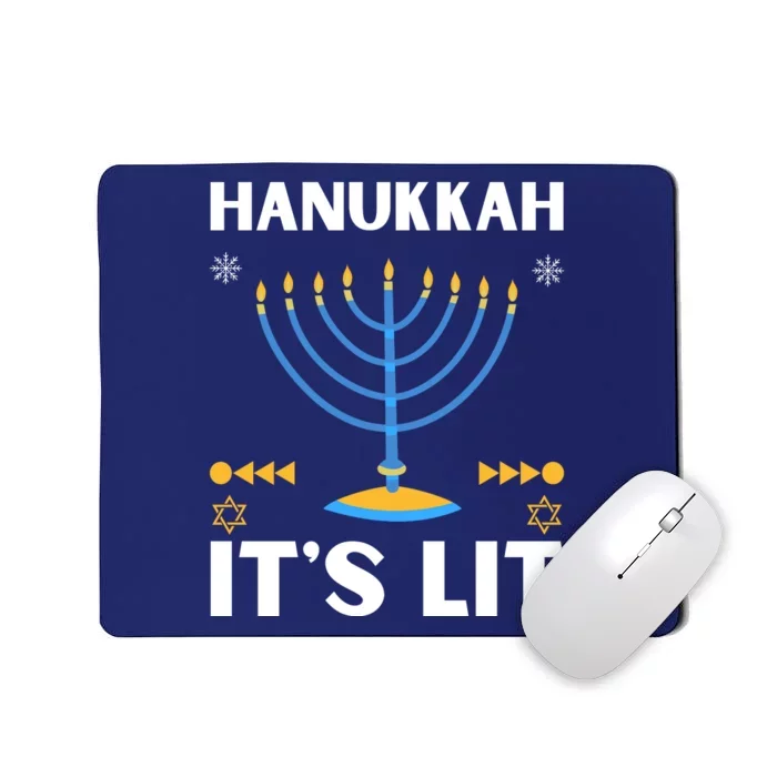 Hanukkah It's Lit Cool Design Mousepad