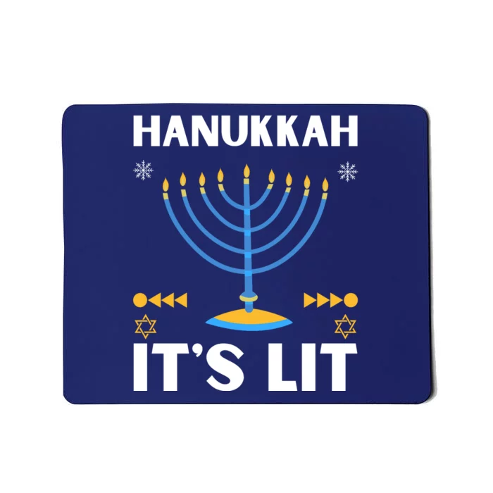 Hanukkah It's Lit Cool Design Mousepad