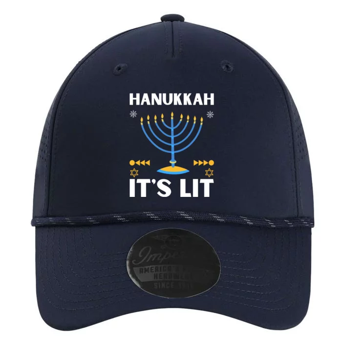 Hanukkah It's Lit Cool Design Performance The Dyno Cap