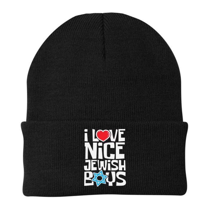 Hanukkah I Love Nice Jewish Boys Jews Hebrews Israelites Knit Cap Winter Beanie