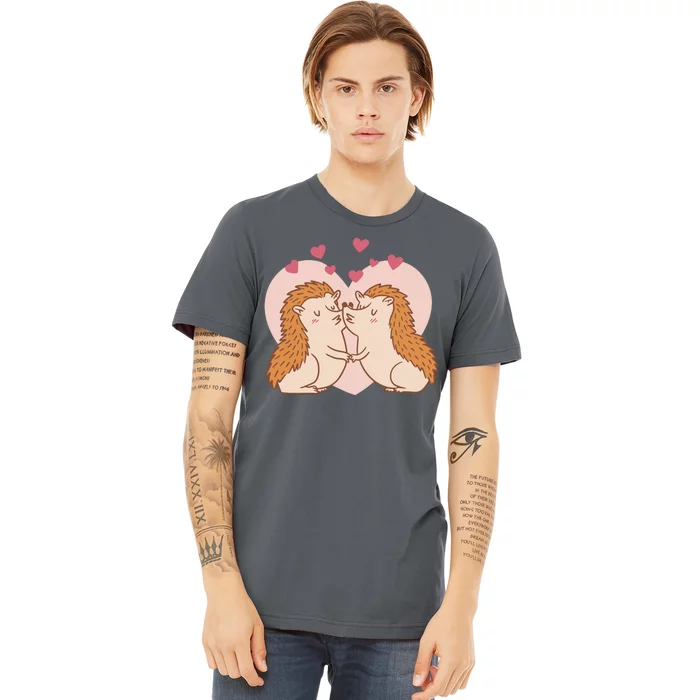 Hedgehogs In Love Premium T-Shirt