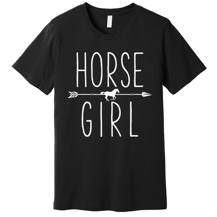 Horse I Love My Horses Equestrian Horseback Riding Premium T-Shirt