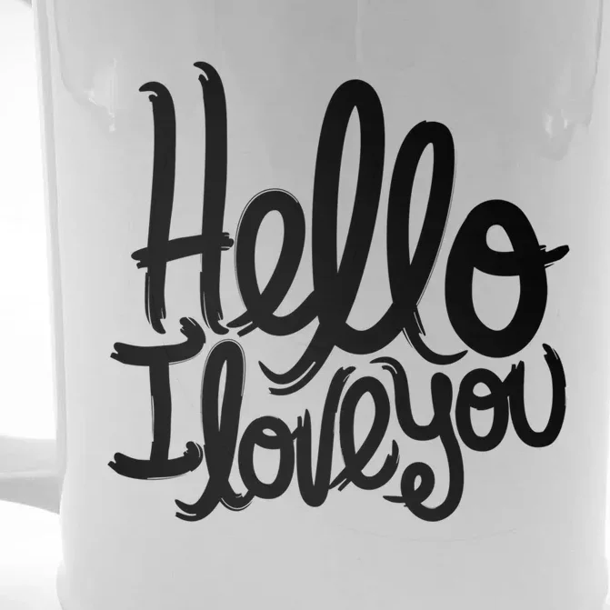 Hello I Love You Cool Gift Valentine's Day Gift Front & Back Beer Stein