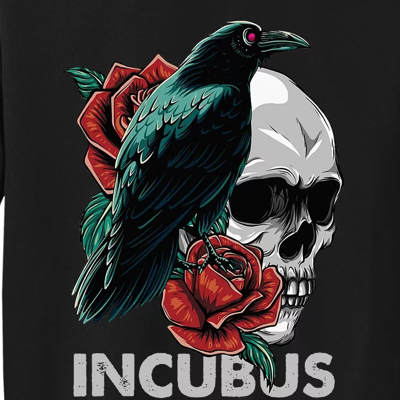 Halloween Incubuscrow Left Skull Morning And Flower Sweatshirt